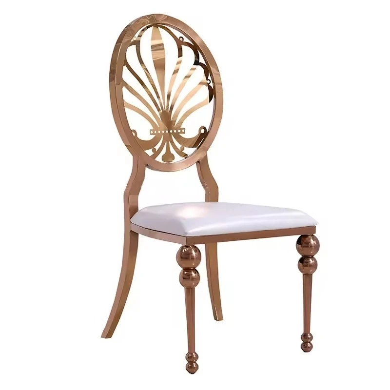 golden stainless steel wedding banquet chair (9)